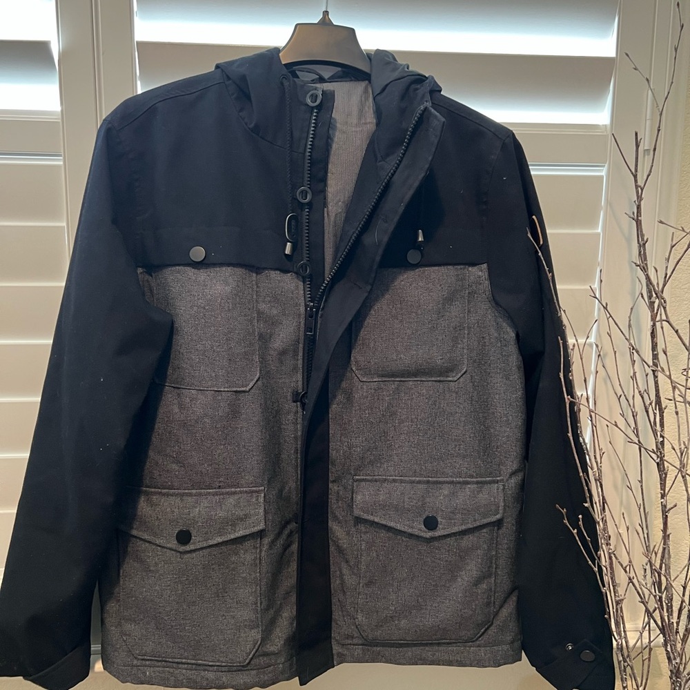 Rock & Republic Men's lined, hooded Jacket (L)